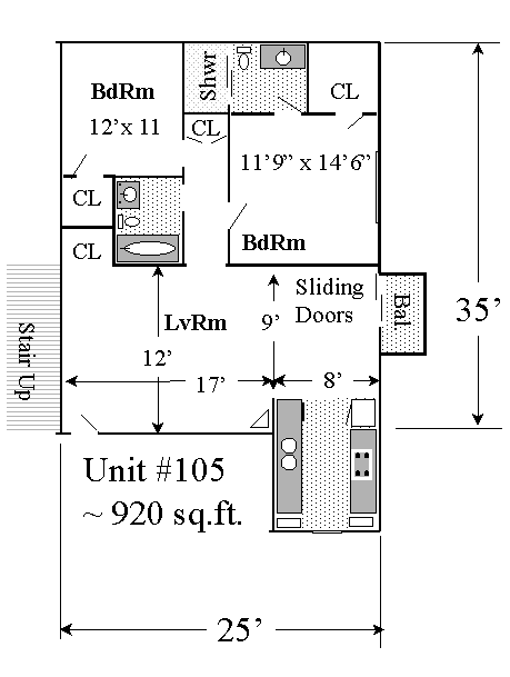 V105 floor plan