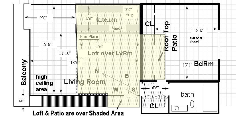 V204 Floor Plan with loft overlay